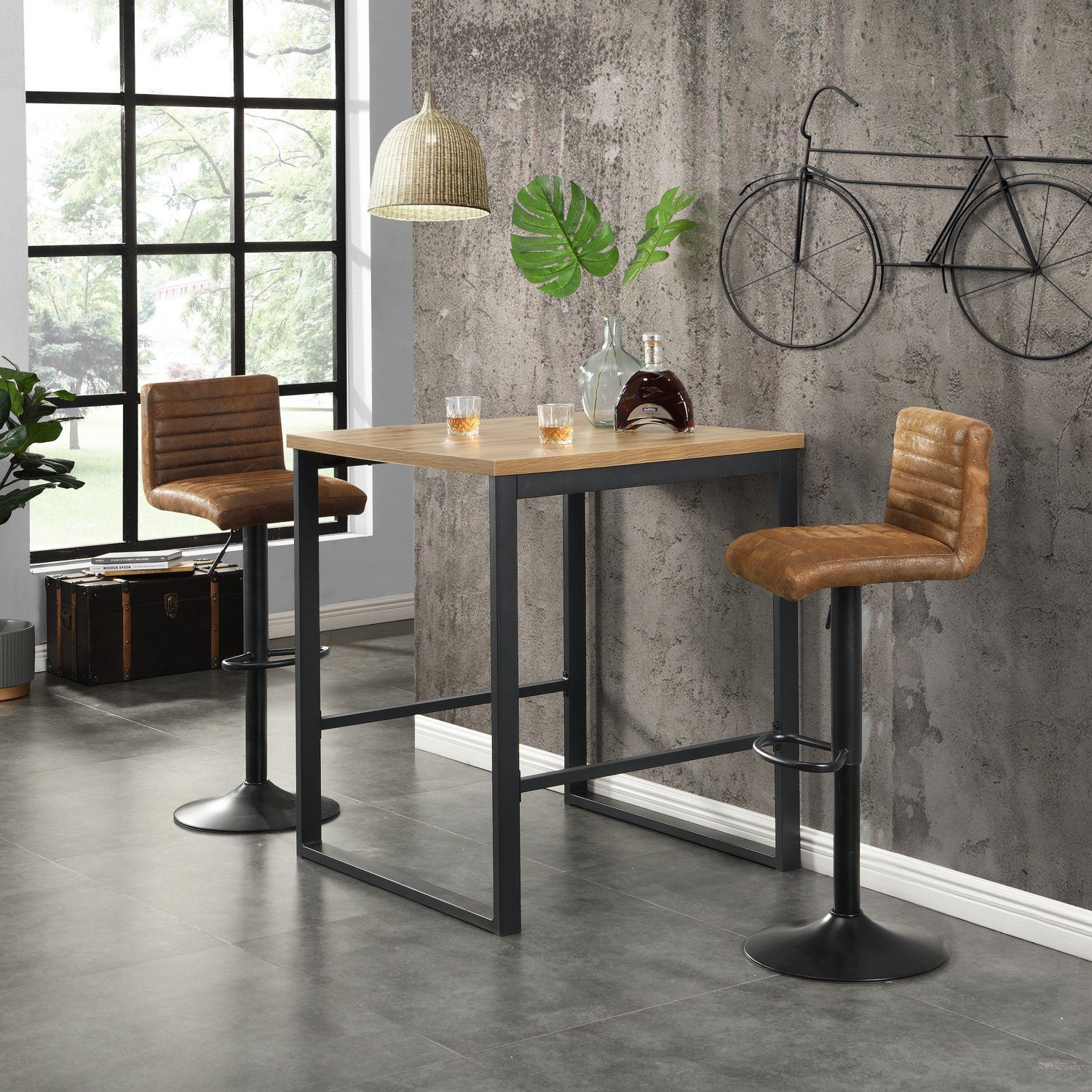 B&D home Bartisch Bartisch LOTTE, Kufengestell, mit Fussstütze