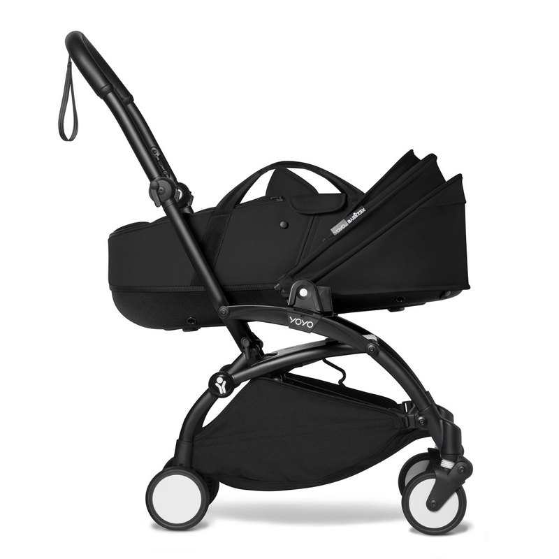 Poussette Yoyo2 4 roues châssis noir nacelle noire Babyzen