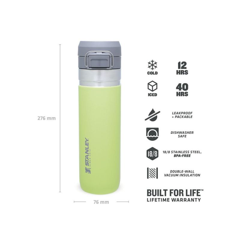 Thermoflasche Stanley, Go Quick Flip Wasserflasche 24oz \/ 700ml Citron