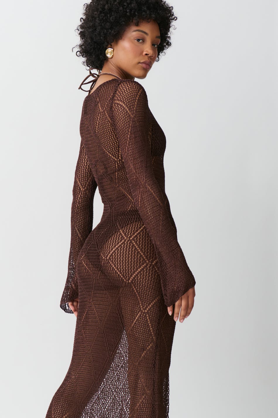 Crochet maxi dress