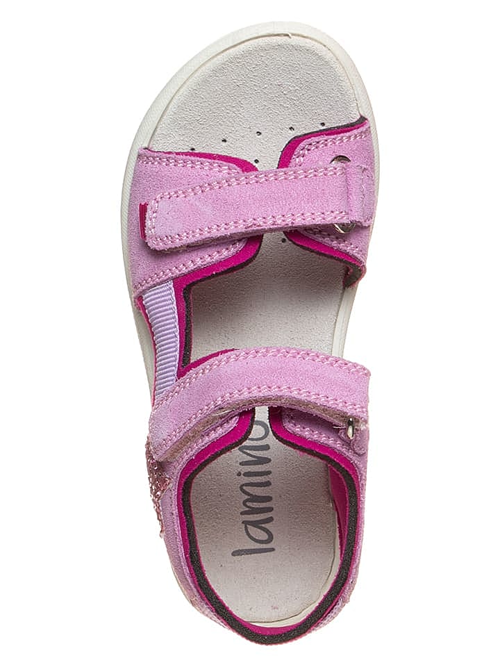 lamino Leder-Sandalen in Pink günstig kaufen 30