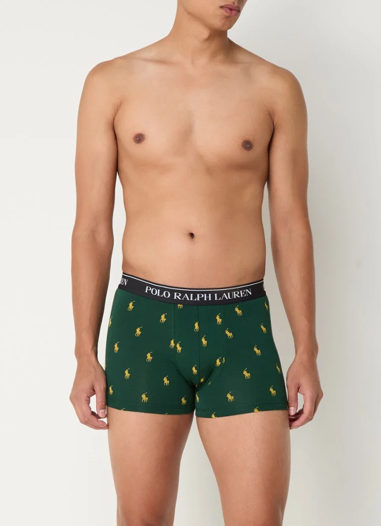 Zestaw 3 par bokserek Ralph Lauren z logo w pasie.