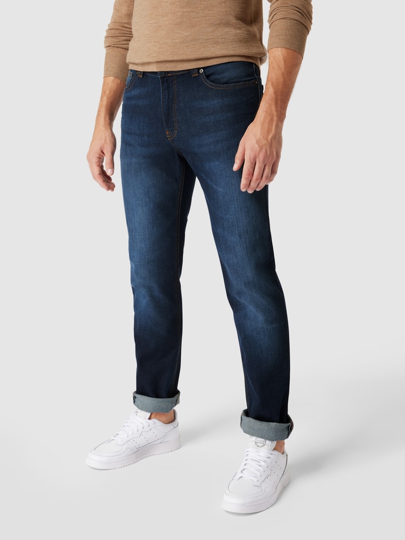 Slim Fit Jeans mit Stretch-Anteil in rauchblau