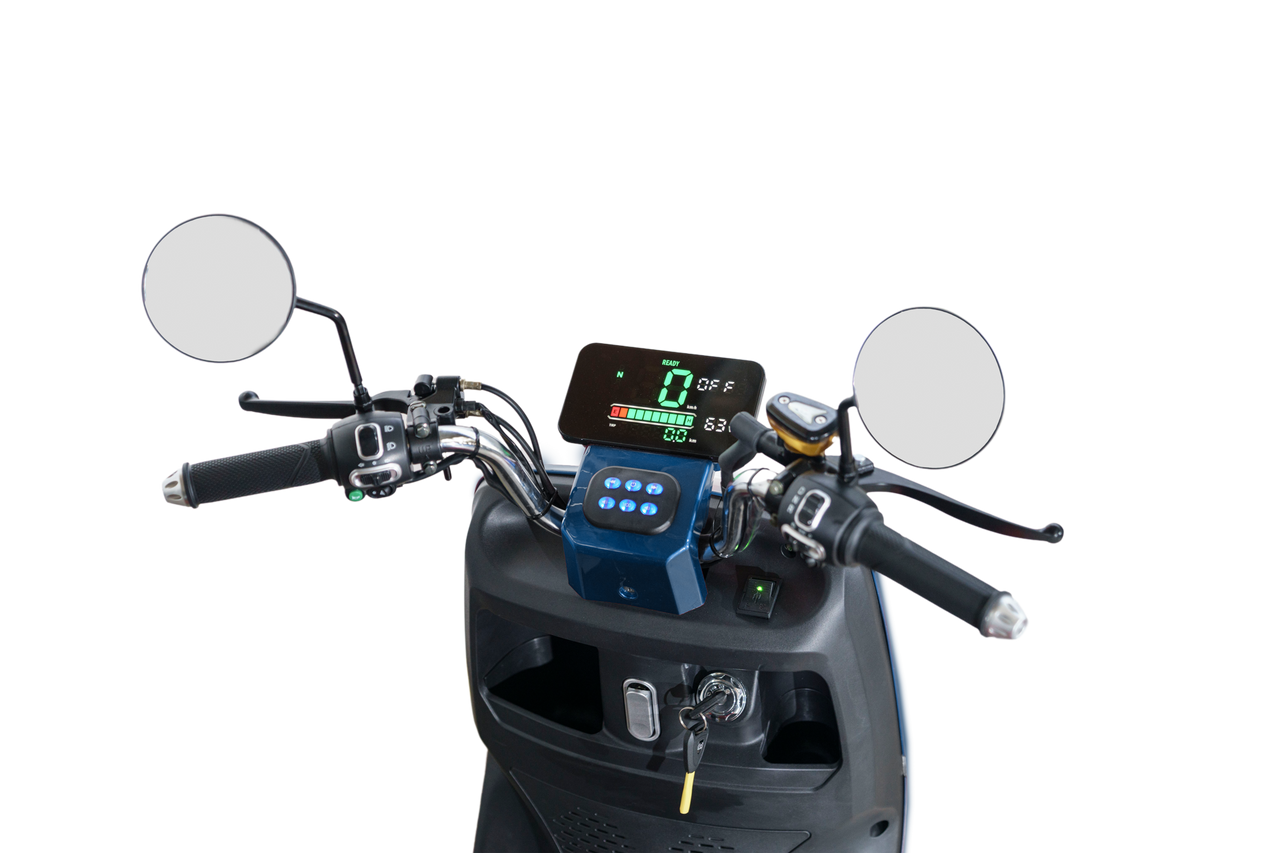Stormborn R5 Elektro-Dreiradroller 25 km/h - blau