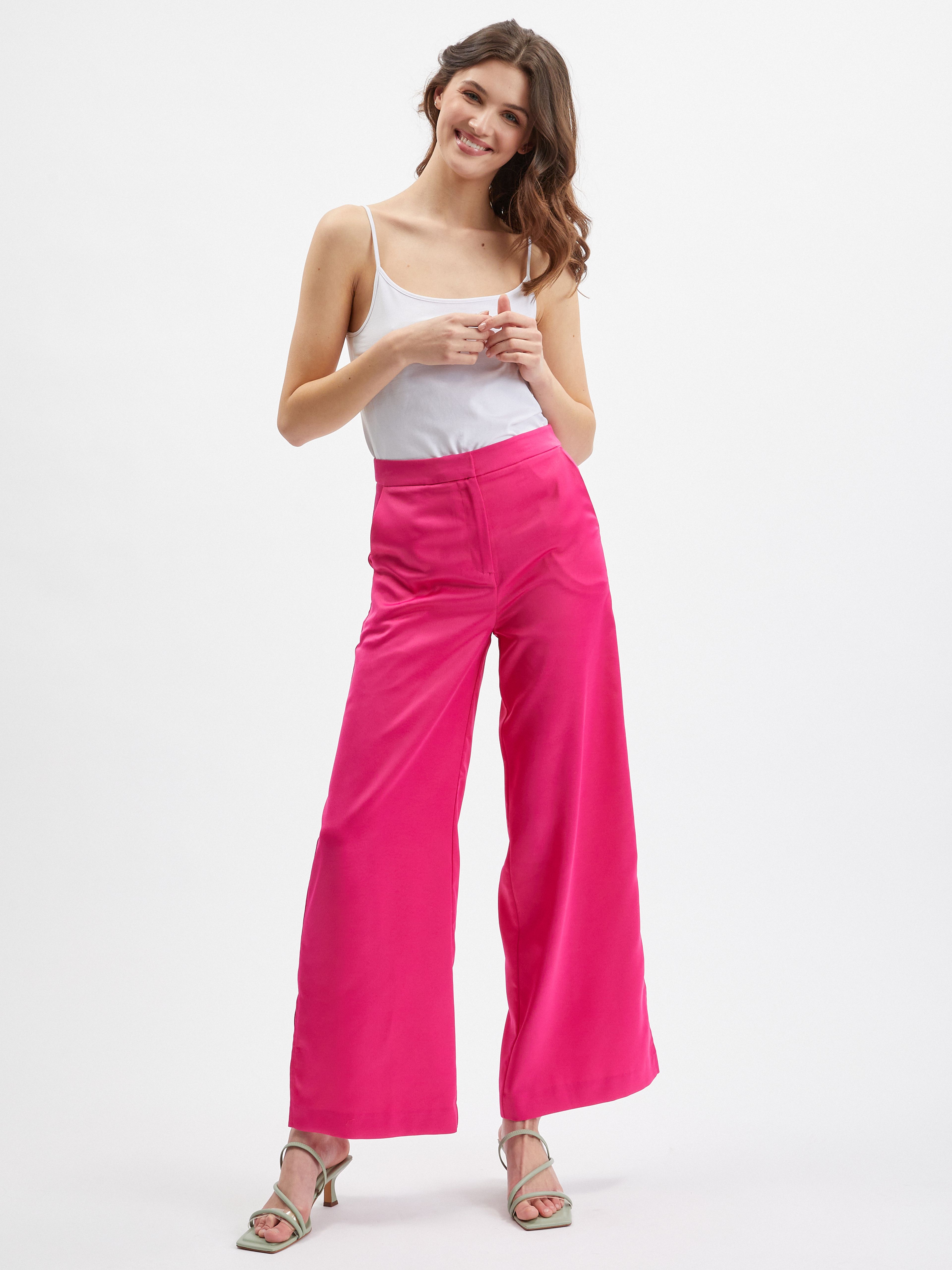 Rosa geschnittene Damenhose ORSAY
