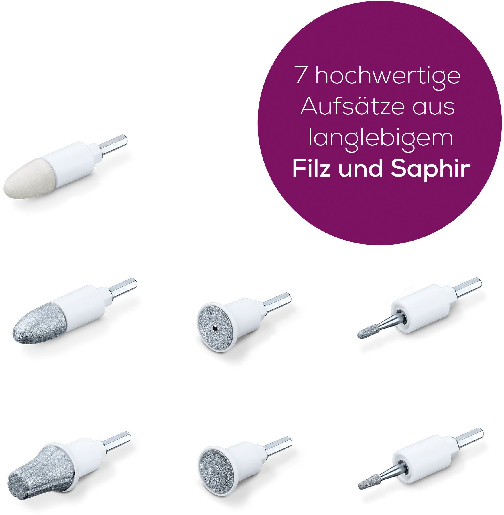BEURER Ersatzschleifkörper MP 44 Aufsatz Set