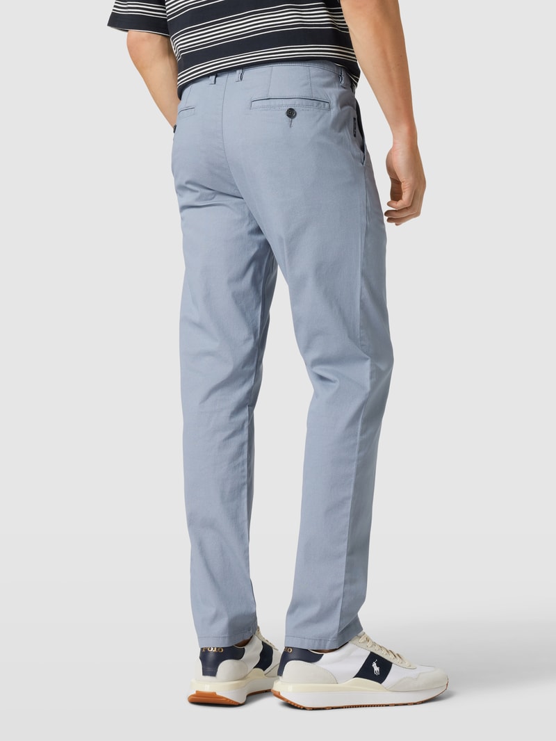 Chino mit französischen Eingrifftaschen in bleu