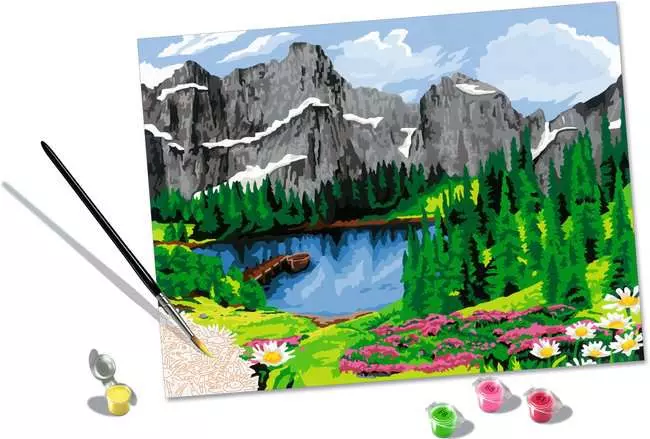 CreArt Bergblick - Malen nach Zahlen für Erwachsene