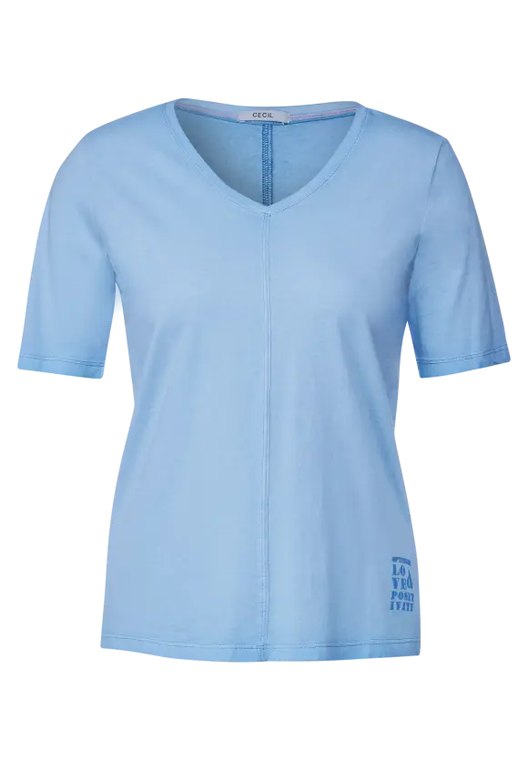 CECIL T-Shirt in Washed Optik