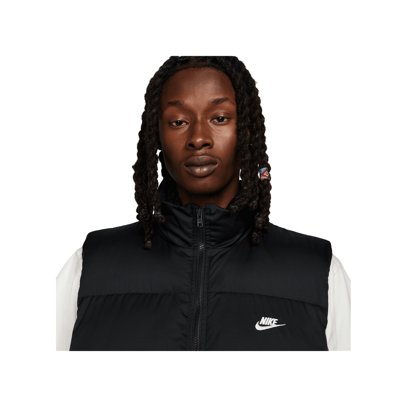 Nike Therma-FIT Puffer Weste Schwarz Weiss F010