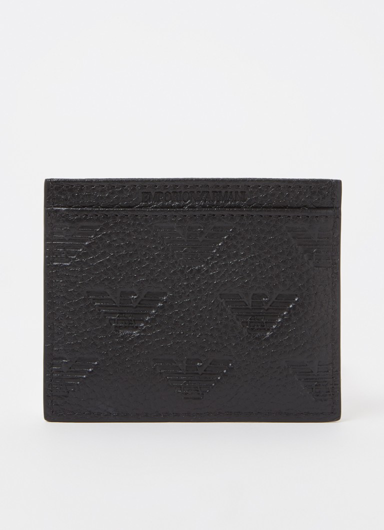 Portofel din piele cu logo Emporio Armani