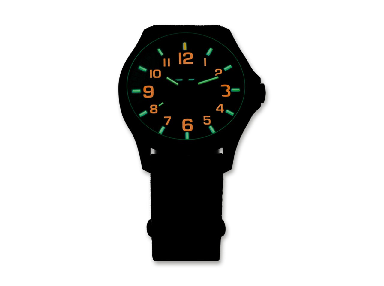 P67 Officer Pro Gunmetal Black & Orange Nato