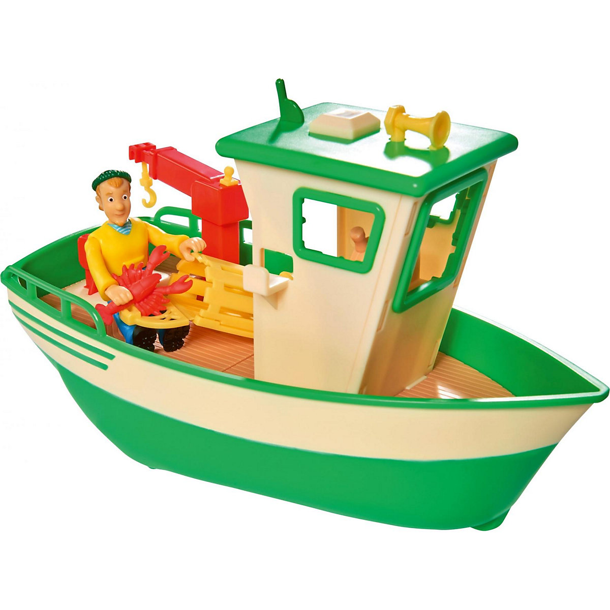 Sam Charlies Fischerboot mit Figur