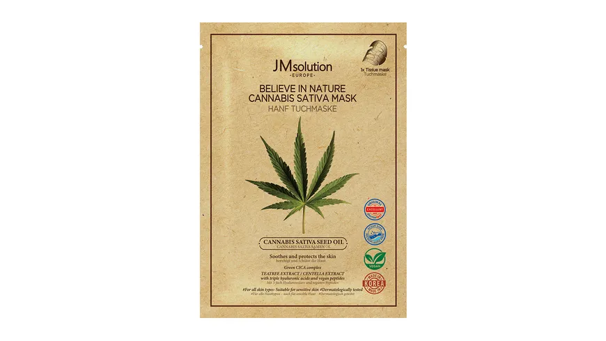 JMsolution Believe in Nature Hanf Tuchmaske