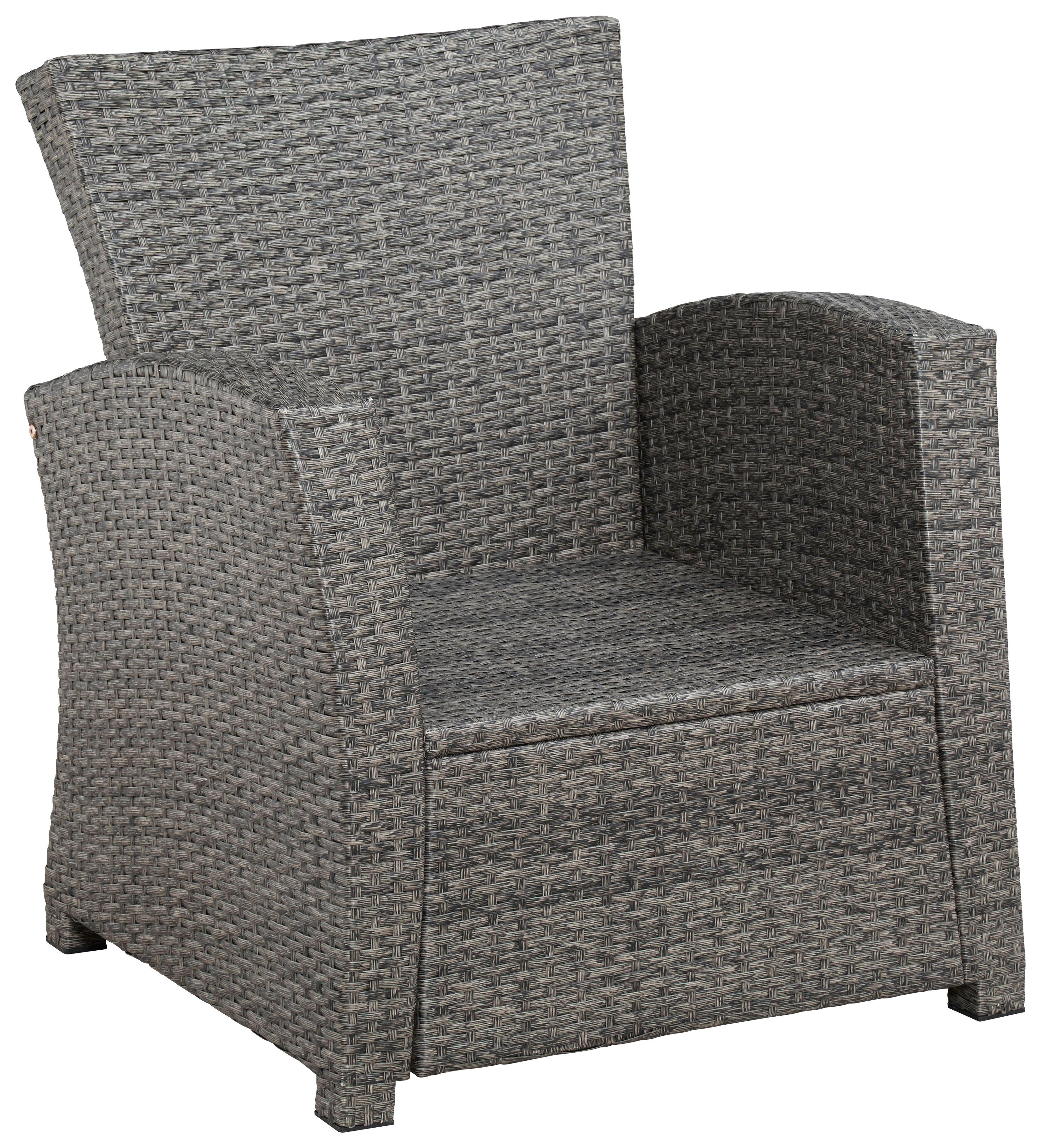 KONIFERA Gartenlounge-Set Siros, (12-tlg), 3-er Sofa, 2 Sessel, Tisch 135x82 cm, Polyrattan