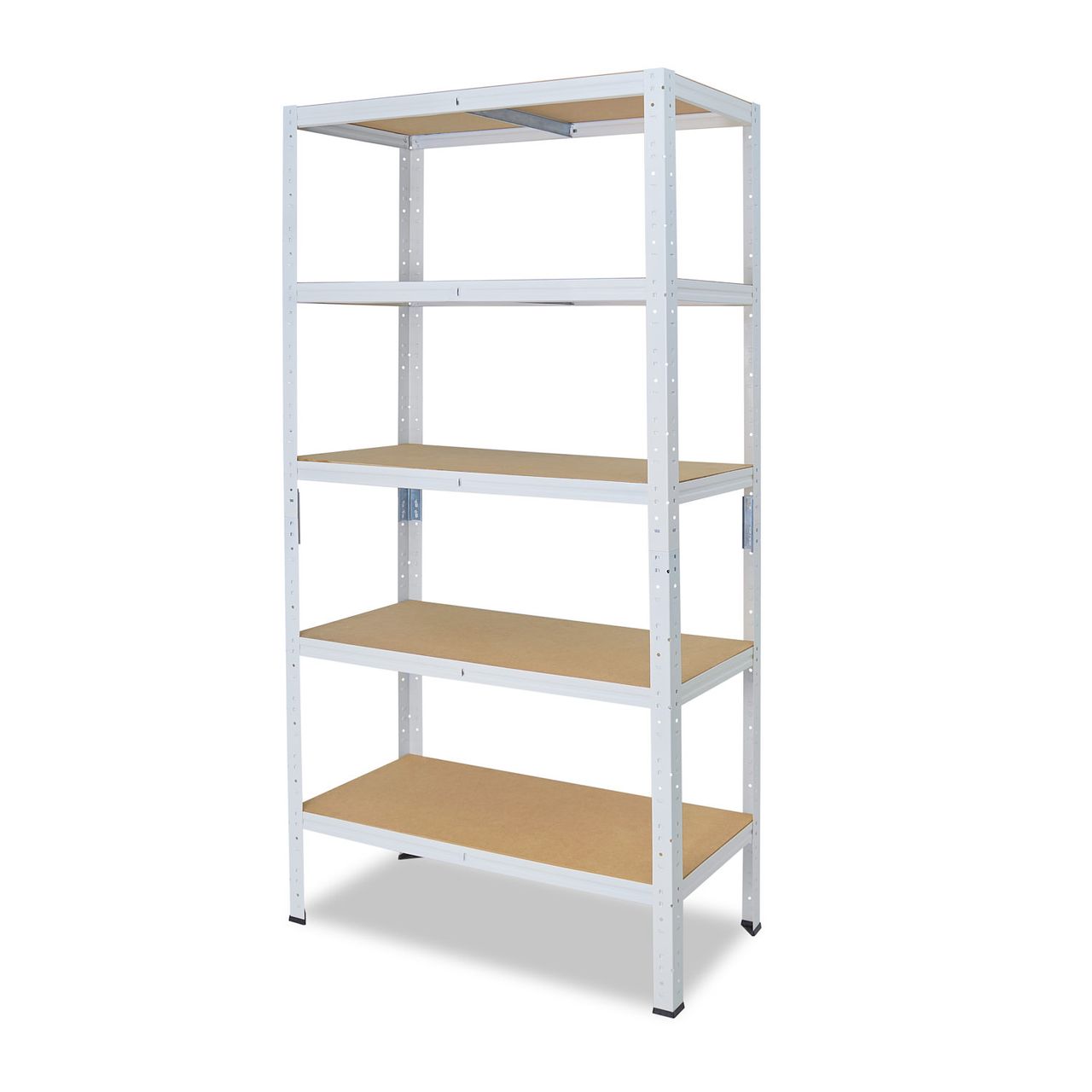 Shelfplaza HOME 180x100x50cm Schwerlastregal in weiß mit 5 Böden