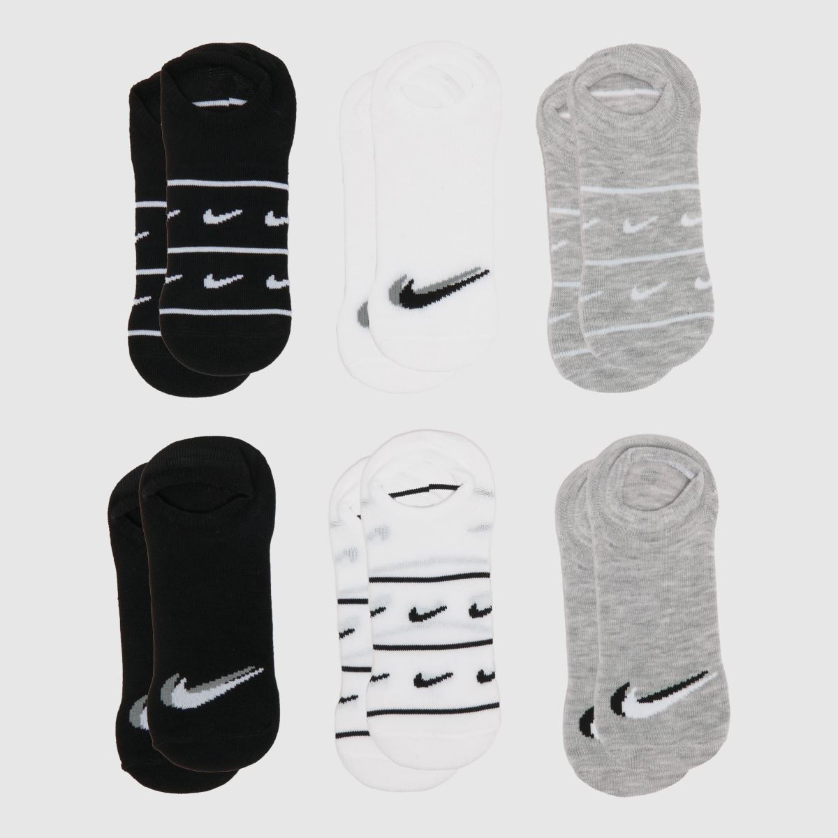 Nike fekete-fehér gyerek sportzokni, 3 db-os csomag