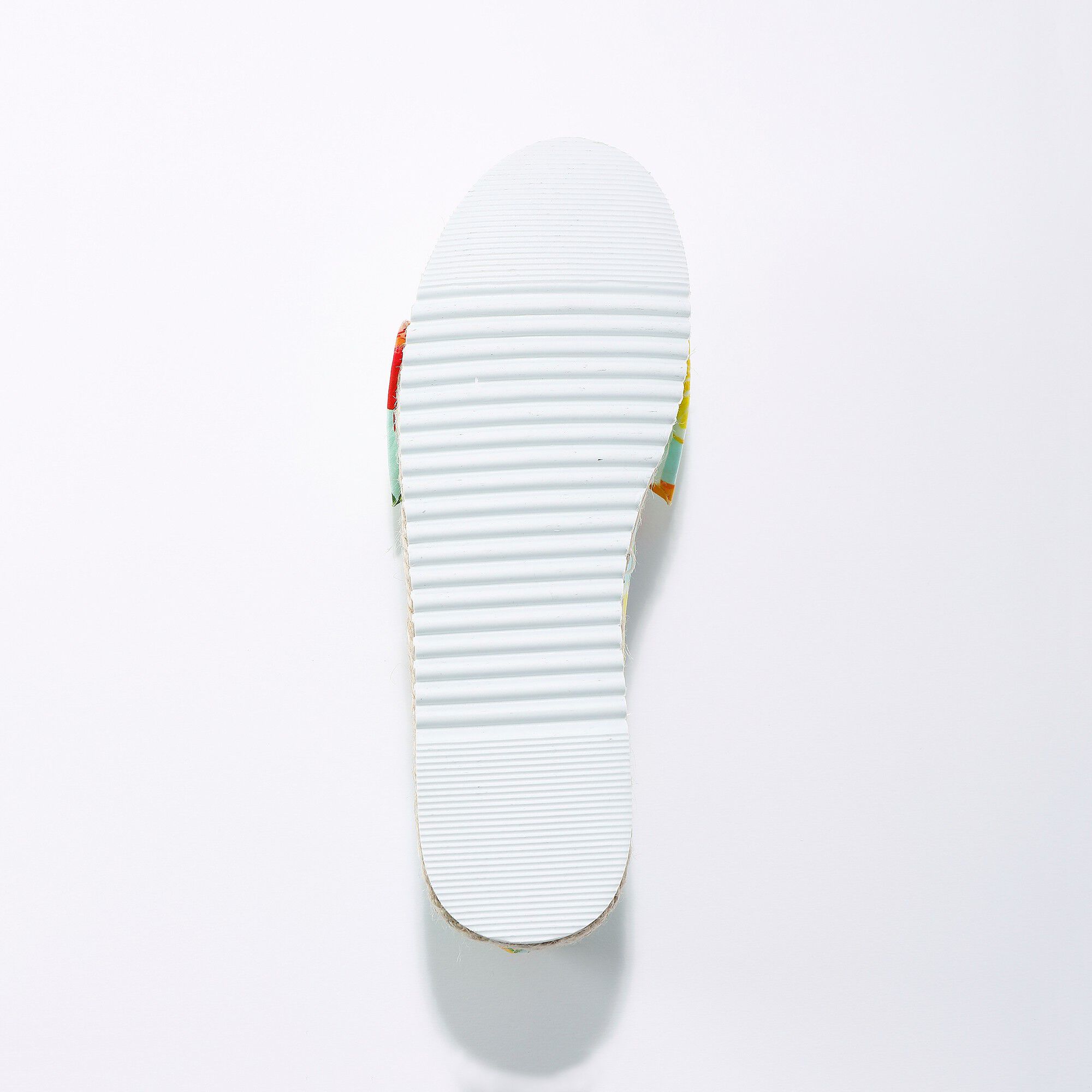 Mocassins espadrilles imprimées à noeud semelle corde crantée