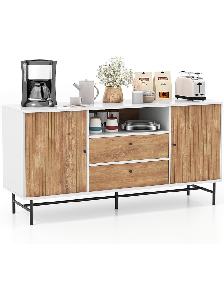 COSTWAY Sideboard 150x45x74cm in Weiß günstig kaufen onesize