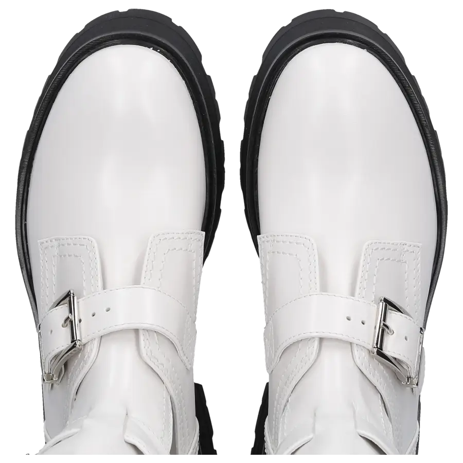 Alexander McQueen - Stiefeletten WIC68 Kalbsleder - weiß