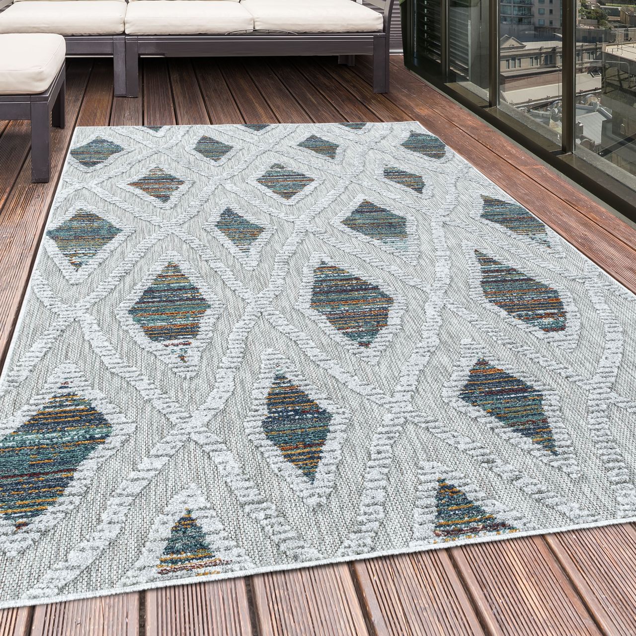 Ayyildiz Teppich, BAHAMA 5157, MULTI, 200 x 290 cm