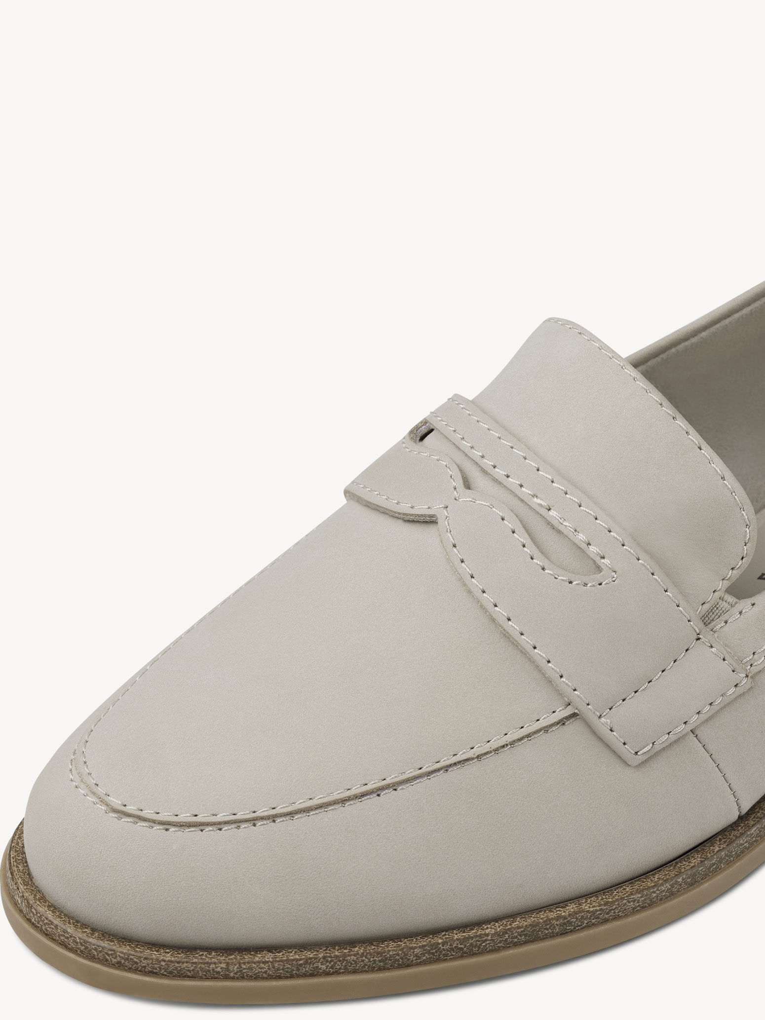 Slipper en cuir - beige