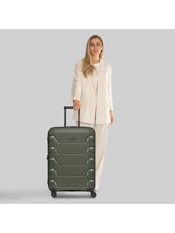 Smartbox Edition 01 4 Rollen Trolley 66 cm mit Dehnfalte in olive günstig kaufen onesize