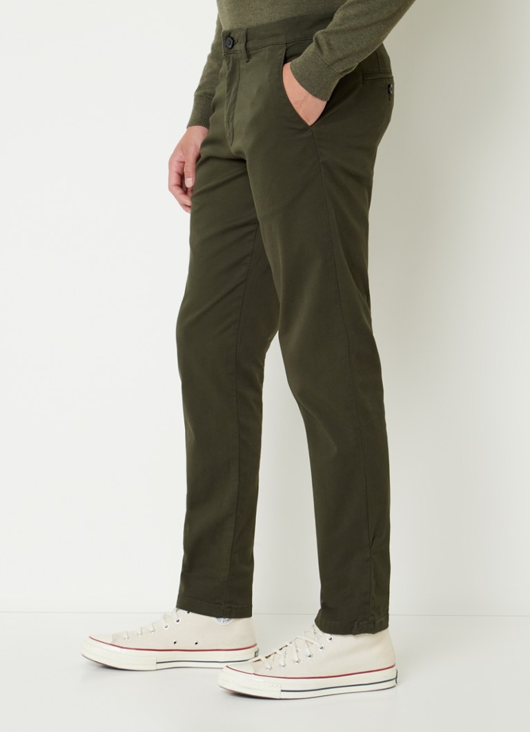 Selected Homme - New Miles - Pantaloni chino slim fit din amestec de bumbac organic