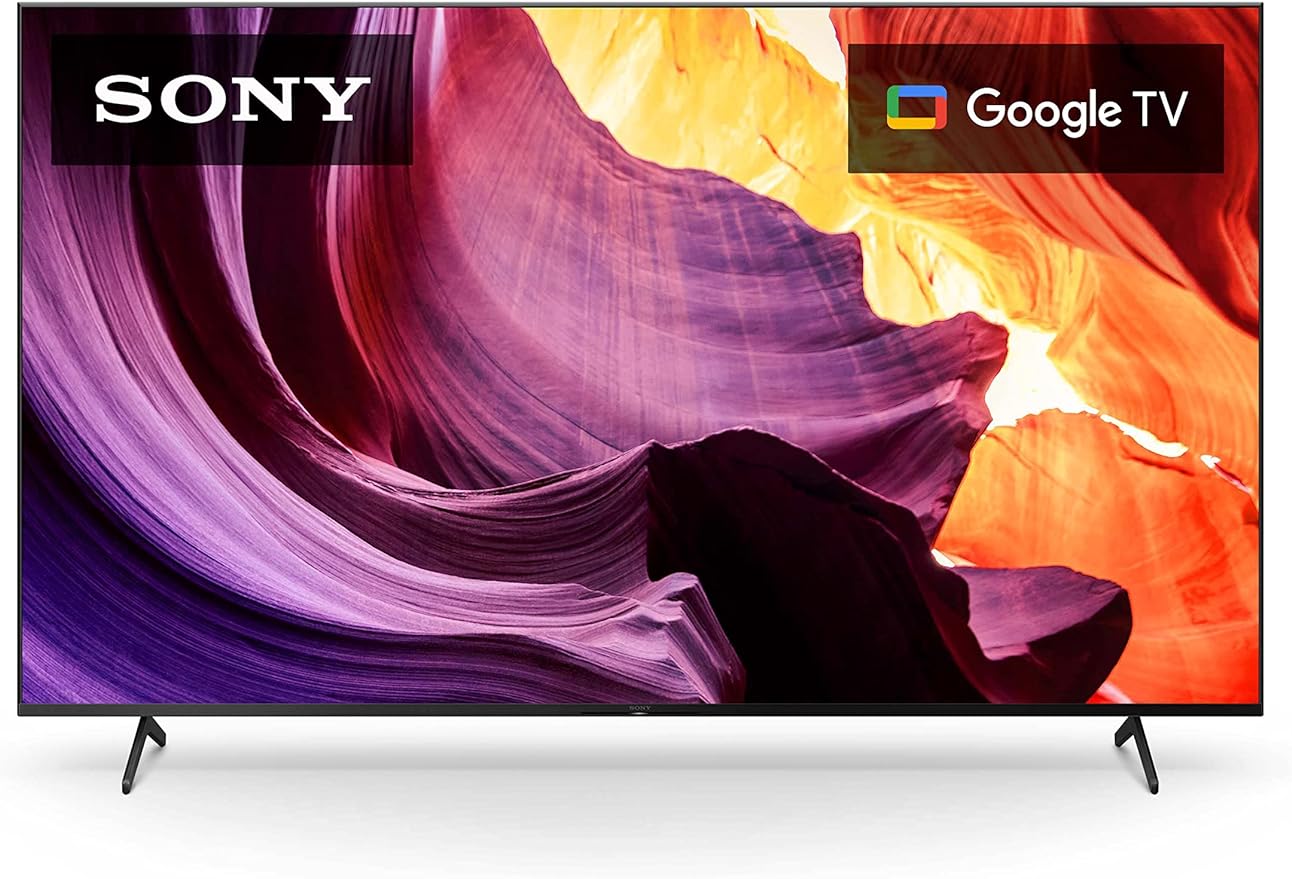 Sony 85 Inch 4K Ultra HD TV X80K Series: LED Smart Google TV with Dolby Vision HDR KD85X80K- Latest Model, Black