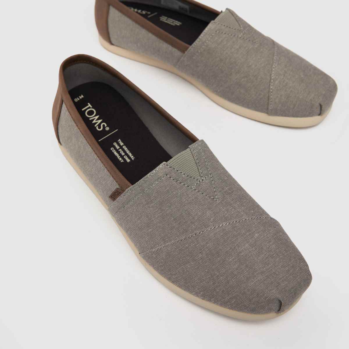 TOMS alpargata cipők szürke színben