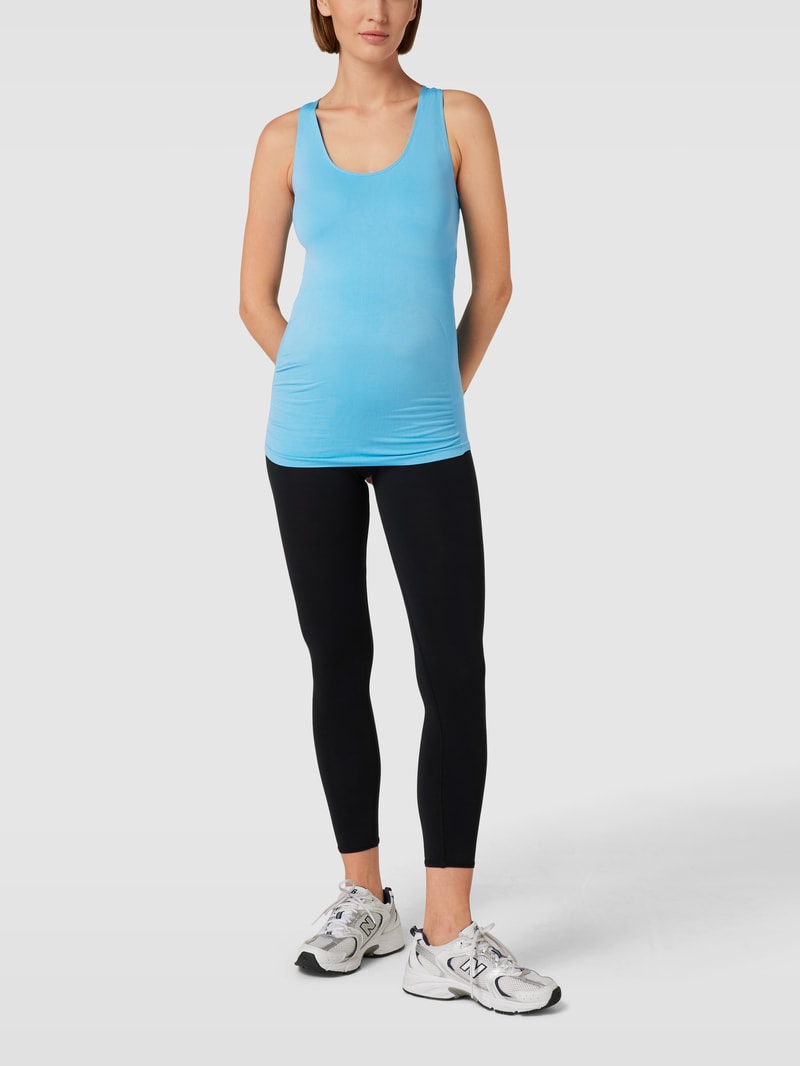 Umstands-Top mit Rundhalsausschnitt Modell 'Heal Active' in ozean blau