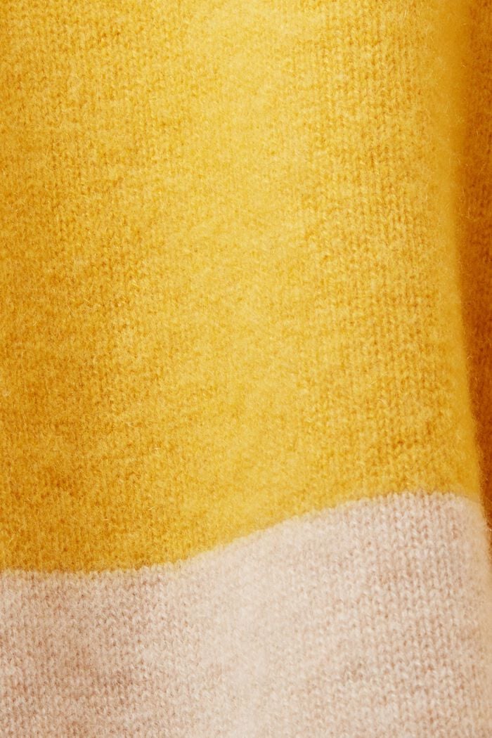 Gestreifter Rollkragenpullover aus Kaschmir