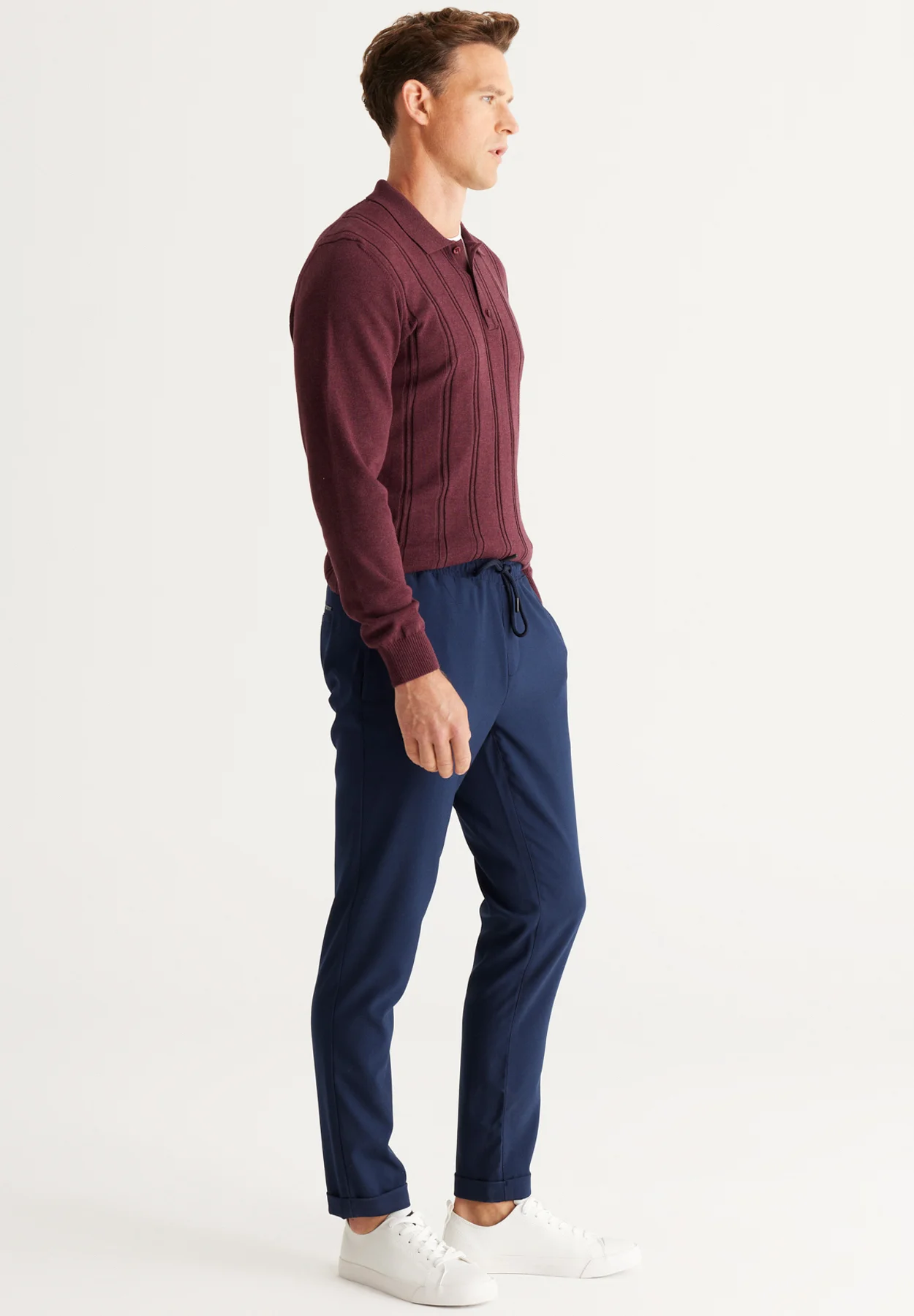AC&CO / ALTINYILDIZ CLASSICS CASUAL SIDE POCKET WAIST TIE - Pantalones