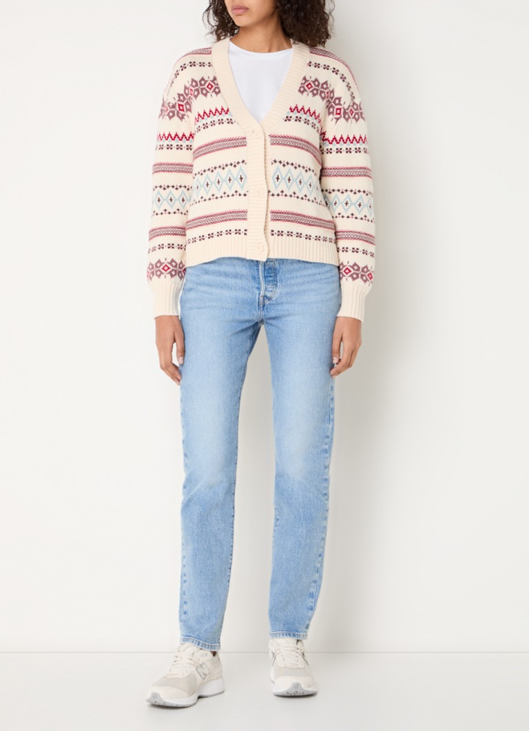 Cardigan Levi's Gala Fairisle confecționat din amestec de lână de cea mai înaltă calitate și decorat cu un model tricotat.
