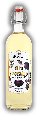 Raunikar Alte Zwetschge 1,0 Liter Raunikar Alte Zwetschge 1,0 Liter Zwetschgen-Schnaps im Holzfass gereift. 1	 Liter - Vol 38%