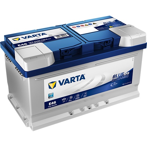 VARTA Blue Dynamic EFB 575500073D842 Autobatterien, E46, 12 V, 75 Ah, 730 A
