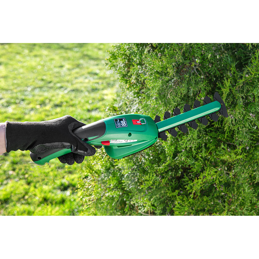 Powertec Garden Akku Gras- und Strauchschere 2in1 7,2 V/1,3 Ah