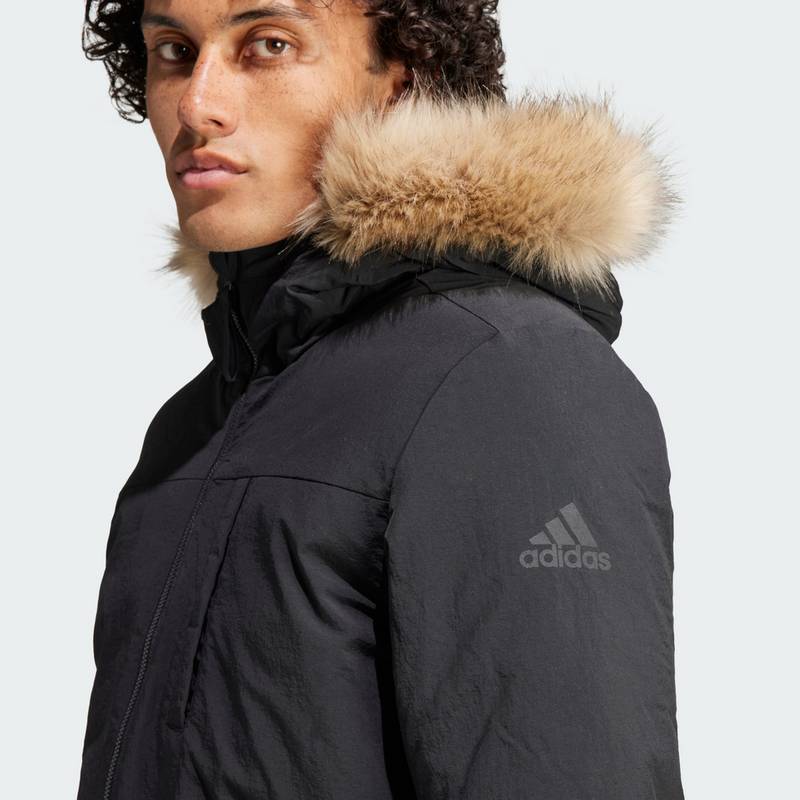 adidas Hooded Fur Parka Funktionsjacke Herren