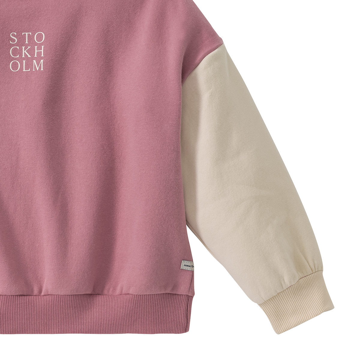 Mädchen Sweatshirt mit Farbteilern