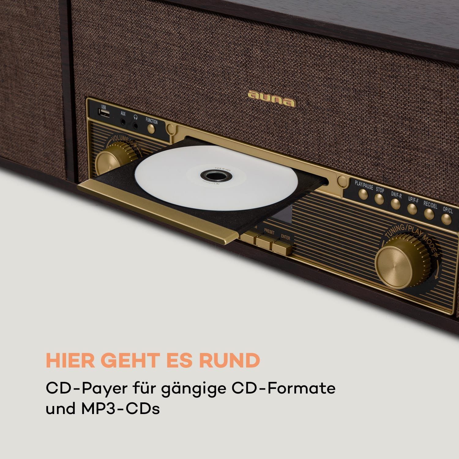Auna Belle Epoque 1912 Plattenspieler (Bluetooth)