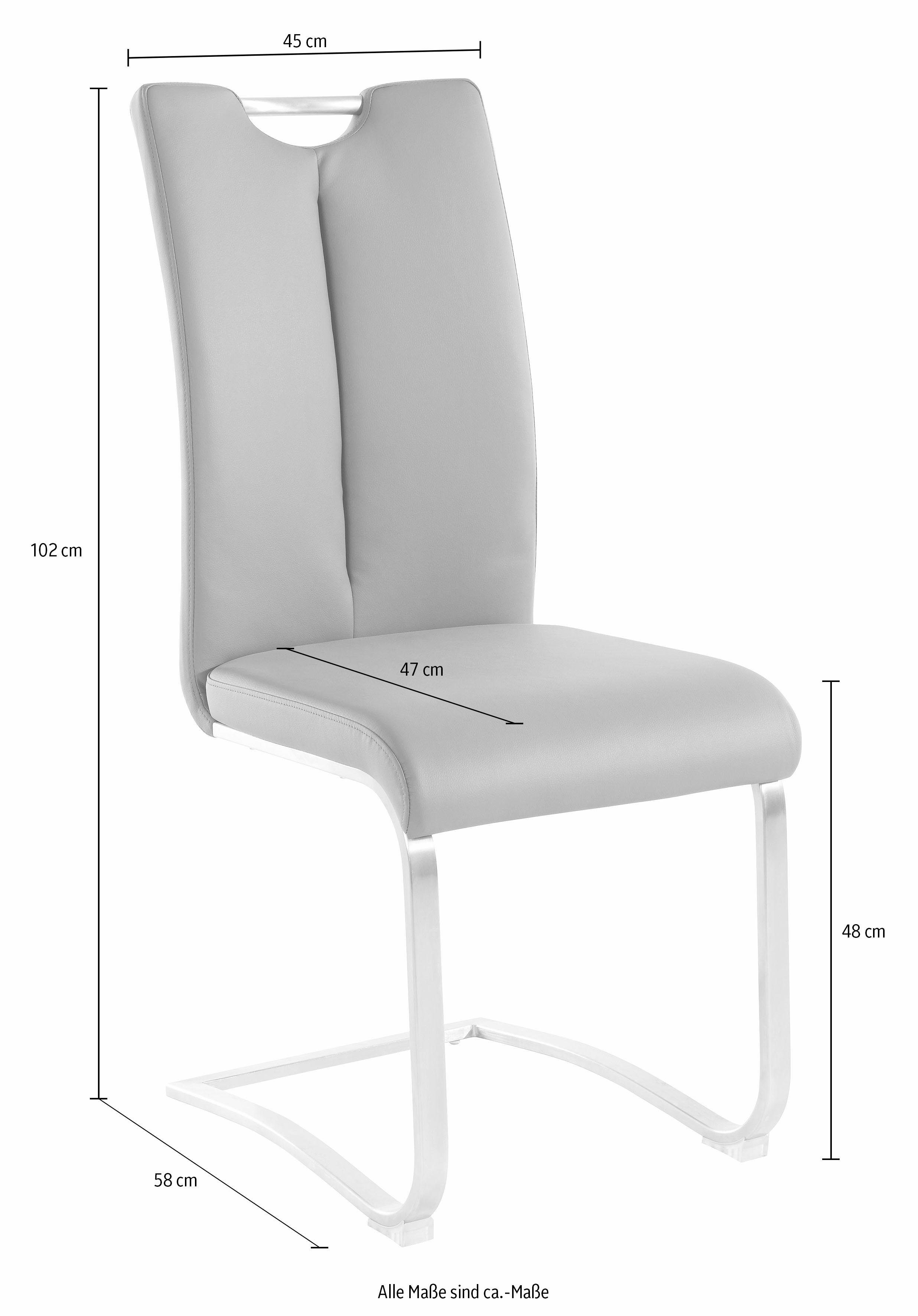 MCA furniture Freischwinger Artos (Set, 2 St), Stuhl bis 140 Kg belastbar