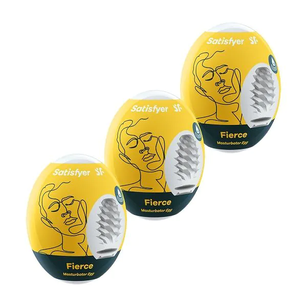 Satisfyer Masturbator Æg 3-delt Sæt Fierce