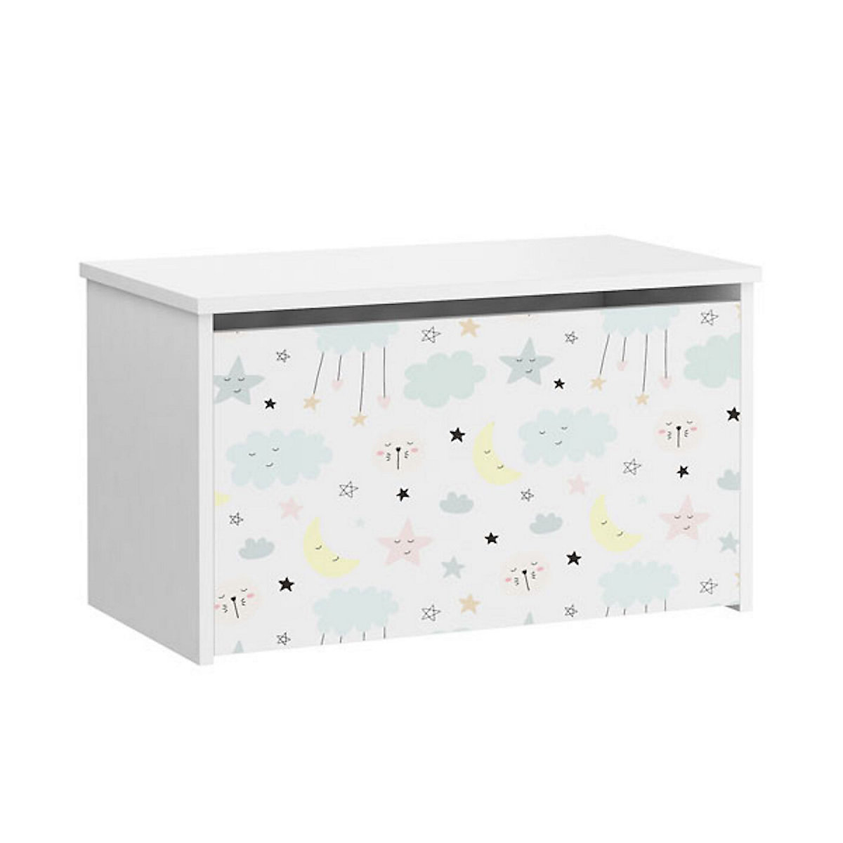 Spielzeugtruhe Sitztruhe Daria 73cm Motiv wählbar mit 1 Klappe