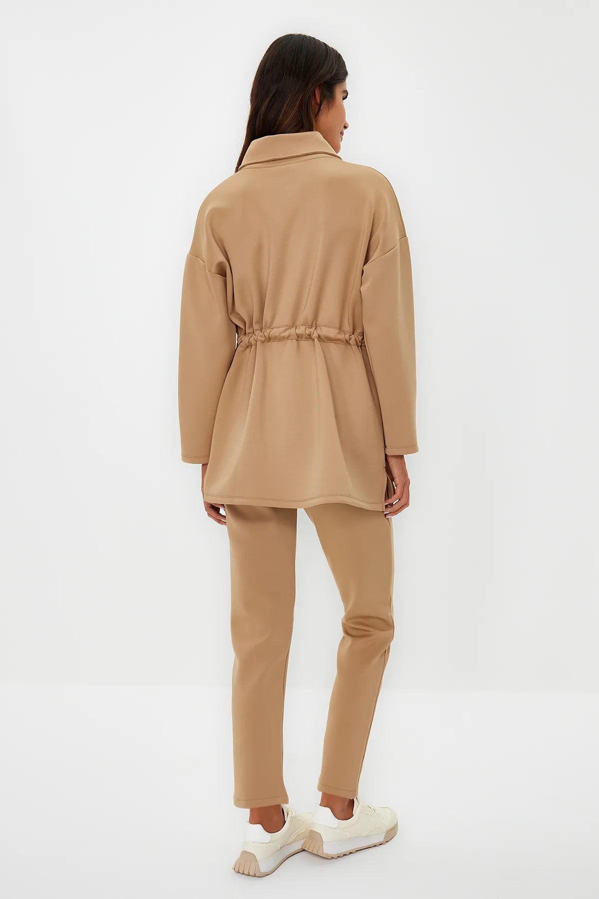 Trendyol Modest  Braunes Taucher-/Tauchbindungs-Set mit detailliertem gestricktem Ober- und Unterteil TCTAW24EN00017