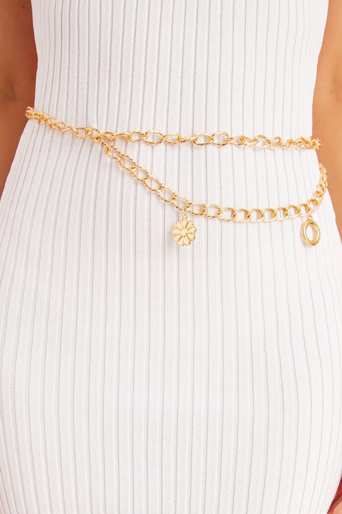 Cool & Sexy  Goldfarbener Kettengürtel für Damen BE533