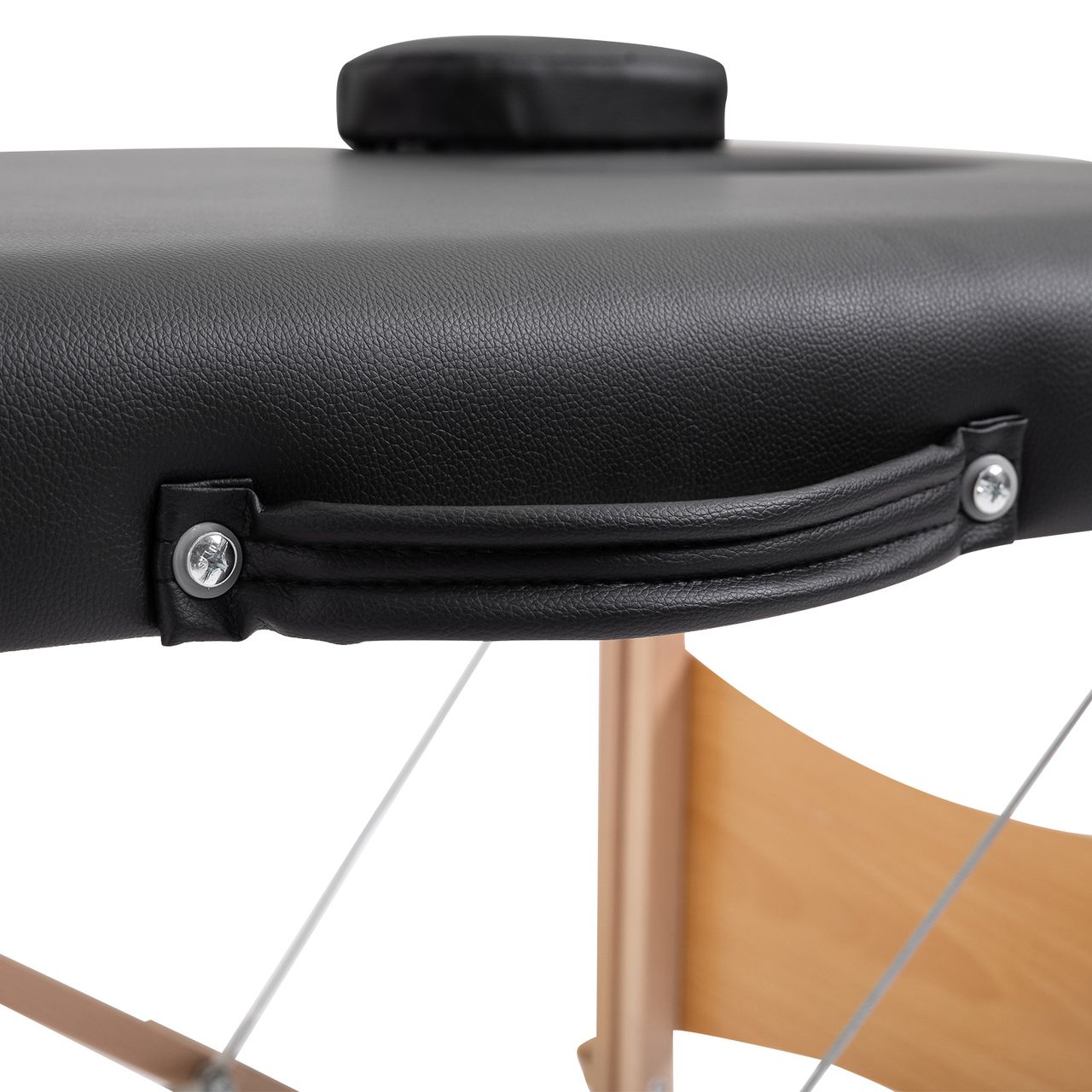 HOMCOM Massageliege Mobiler Massagetisch Höhenverstellbar Kosmetik Bank Holz