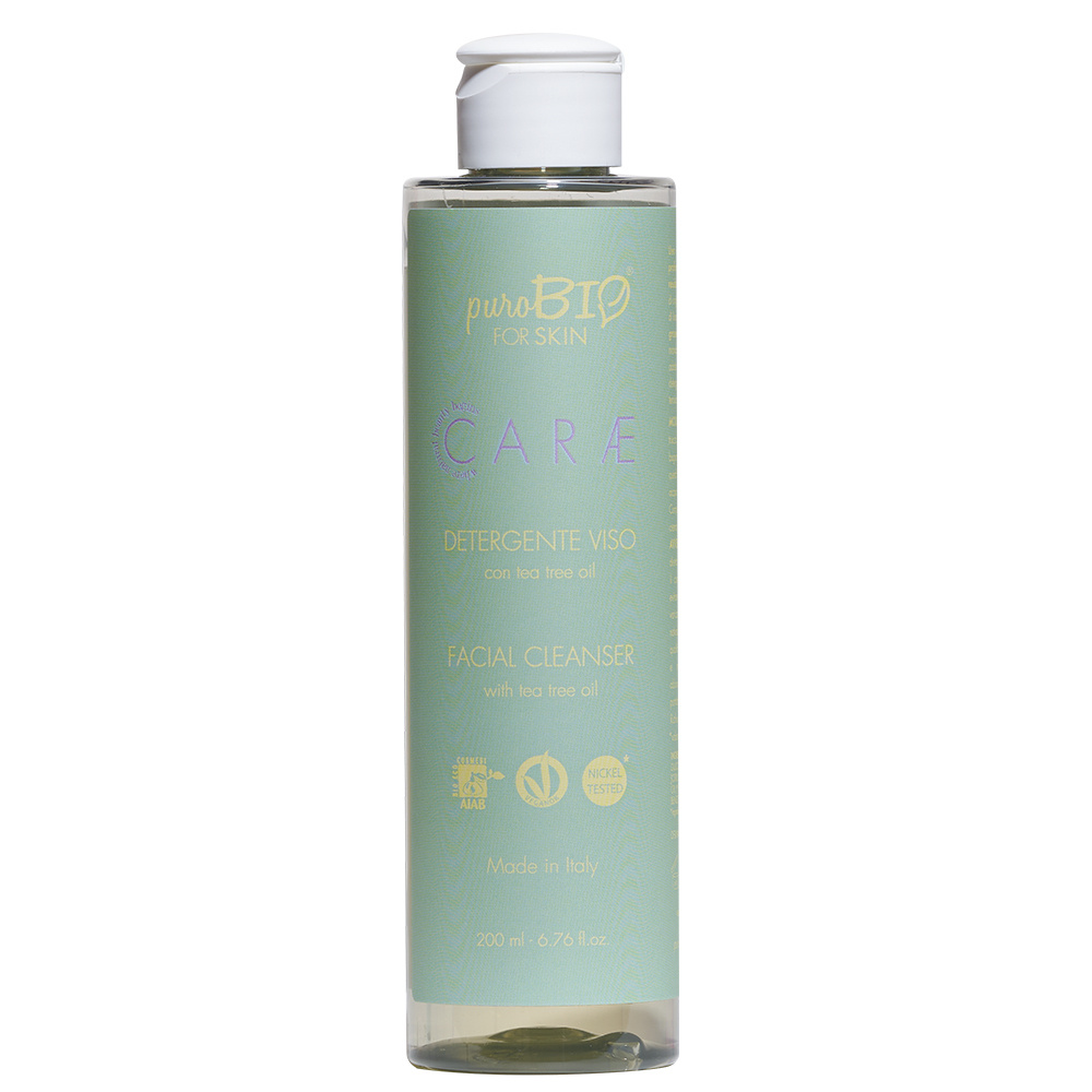 Purobio Nettoyant visage  A l'huile Essentielled'arbre à thé Bio Nettoyant purifiant  à HE d'arbre à théBIO