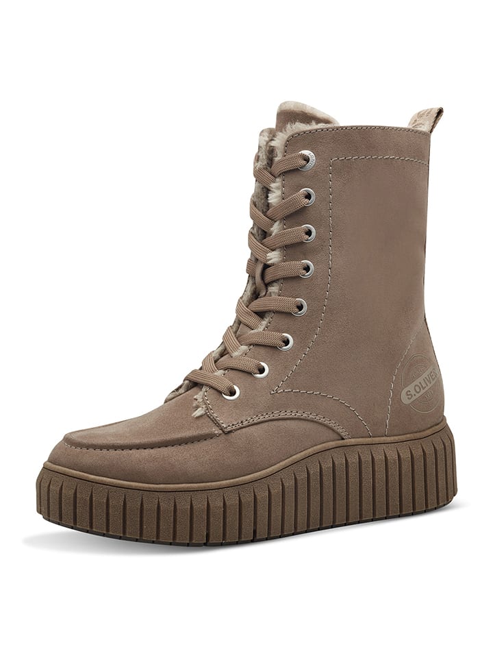 s.Oliver Boots in Taupe günstig kaufen