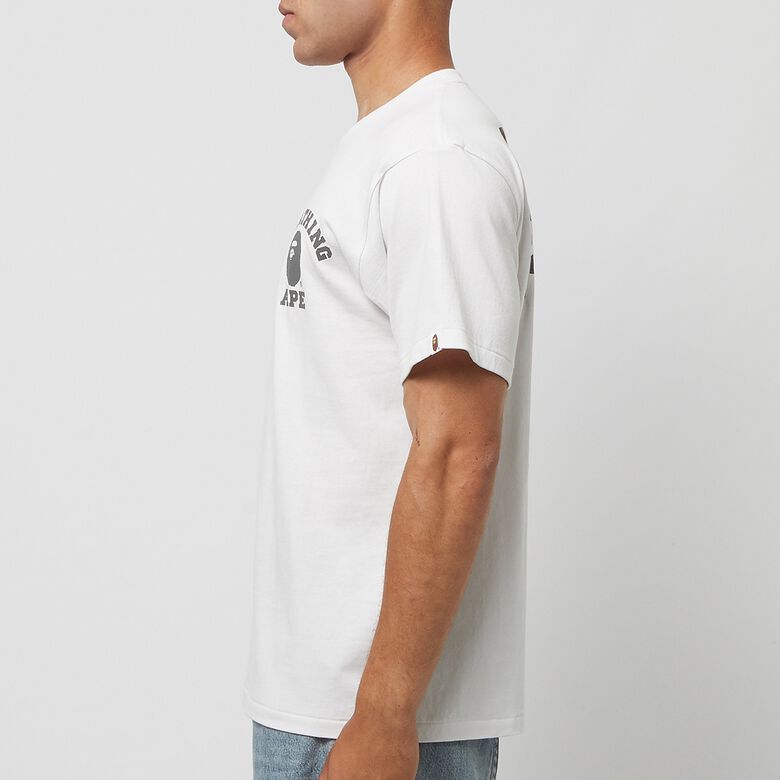 A Bathing Ape Speed Racer College ATS Tee M white x black