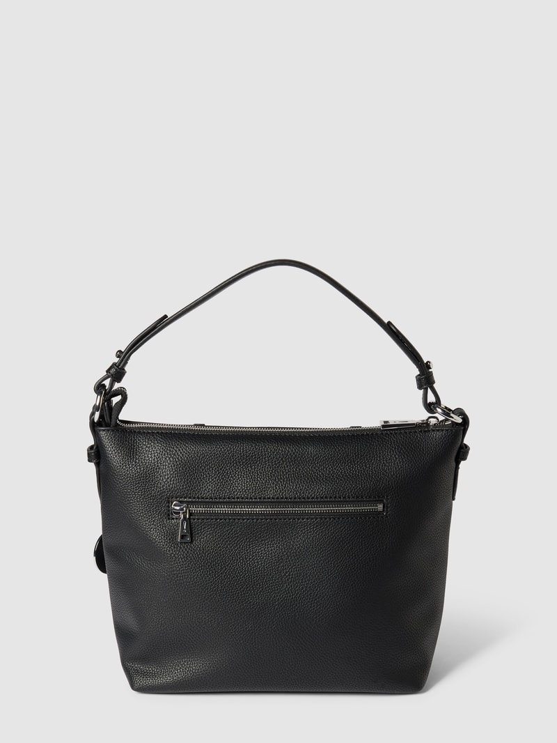 Hobo Bag mit Strukturmuster Modell 'diurno dalia' in schwarz